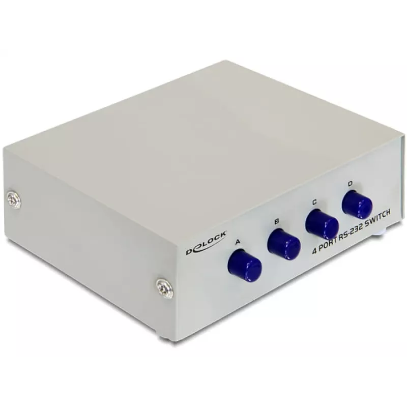 Conmutador serie manual RS-232 de 4 puertos DeLOCK 87589