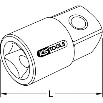 KS Tools 911.1494 Adaptador de ampliación, 1/4 in H x 3/8 in M
