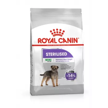 Pienso seco para perros Royal Canin MINI Sterilised — perros adultos de razas pequenas 8 kg, pollo, cuidado dental, control de peso