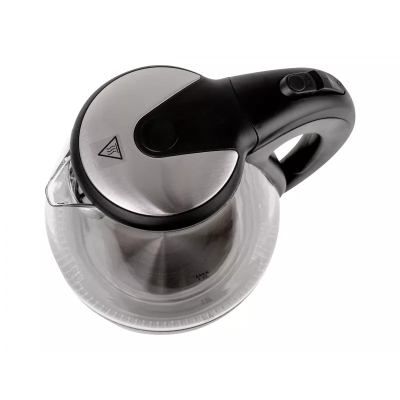 Hervidor de agua | Adler | Hervidor de agua | AD 1224 | Estándar | 2000 W | 1,5 L | Vidrio | Base giratoria 360° | Negro