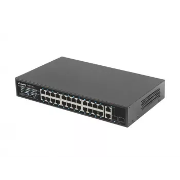 Switch Lanberg 24X 100MB DSP+/2X Combo Rack 19 360W V2