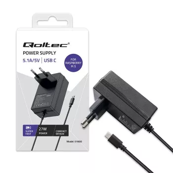 Cargador Super FAST PD para Raspberry Pi 5 USB