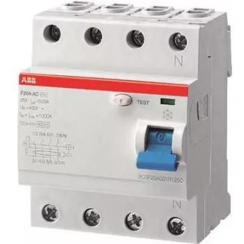 Interruptor diferencial ABB 40 A, 4 polos, 300 mA, F204A-40/0,3, pro M compact (2CSF204101R3400)