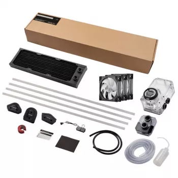 Kit de refrigeración líquida Phanteks EZ-Fit 360 D30-Kit 12 cm Negro Transparente