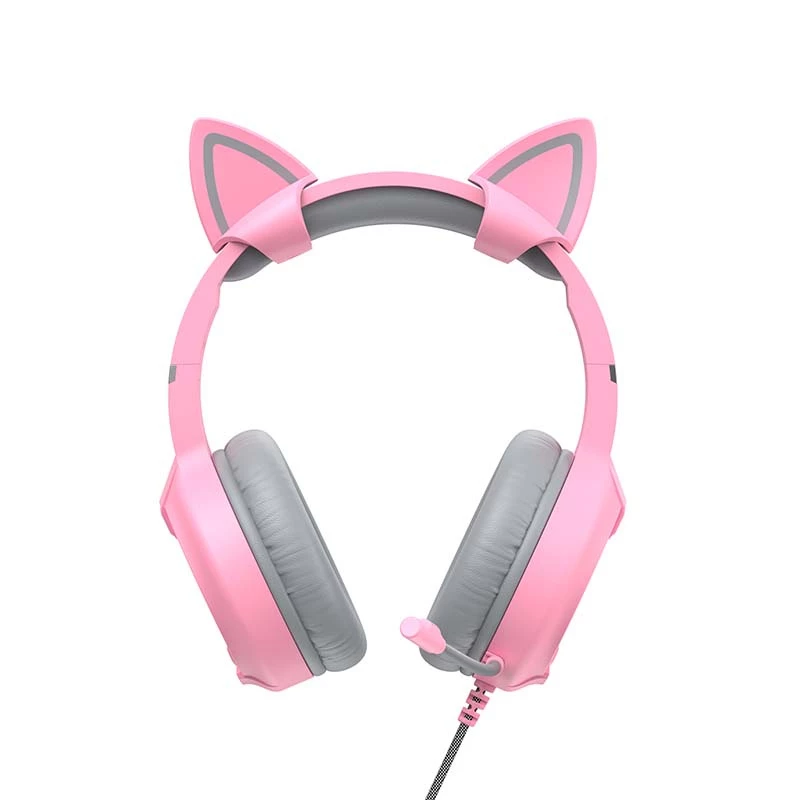 Auriculares gaming HAVIT Gamenote H2233D RGB — circumaurales, con cable, rosa
