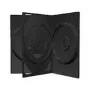 Caja para 3 DVD MediaRange negra – capacidad: 3 CD, 3 DVD – pack de 50 – negro (BOX15)