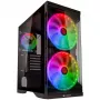 SILENOS PRO versión negra con ventilador ARGB y cristal templado