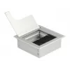 Pasacables DeLOCK para montaje en mesa con cepillo 80x80x28 mm plata