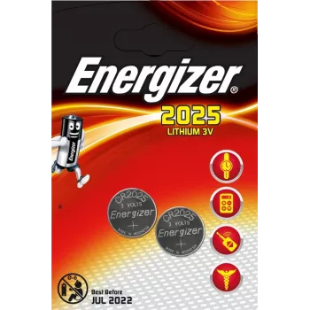Energizer CR2025 - Litio-Ion (Li-Ion) - Pila de botón - 3 V - 2,5 mm - 20 mm - 2,5 g (637988)