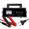 Cargador de baterías QOLTEC 52514 — 12V/24V, 25A, para baterías AGM/GEL/SLA con pantalla LCD