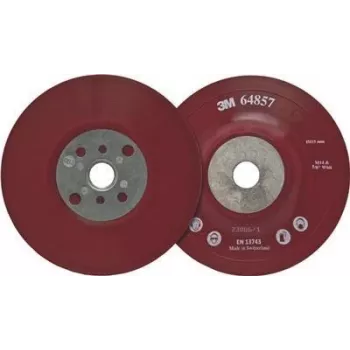 Plato de apoyo 3M 64857, 115 mm, rosca M14, flexible rojo