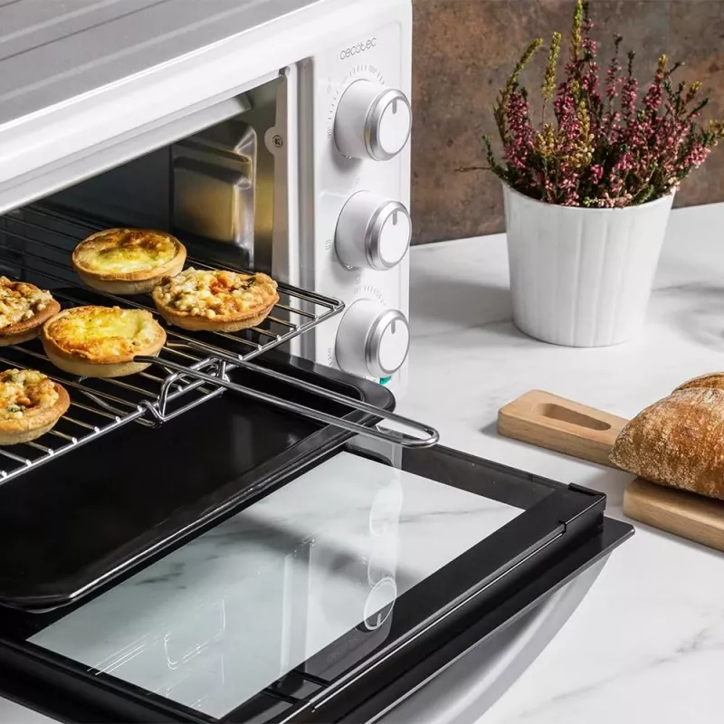 Cecotec Mini horno | Bake&Toast 2300 Blanco | 23 L | 1500 W | Blanco