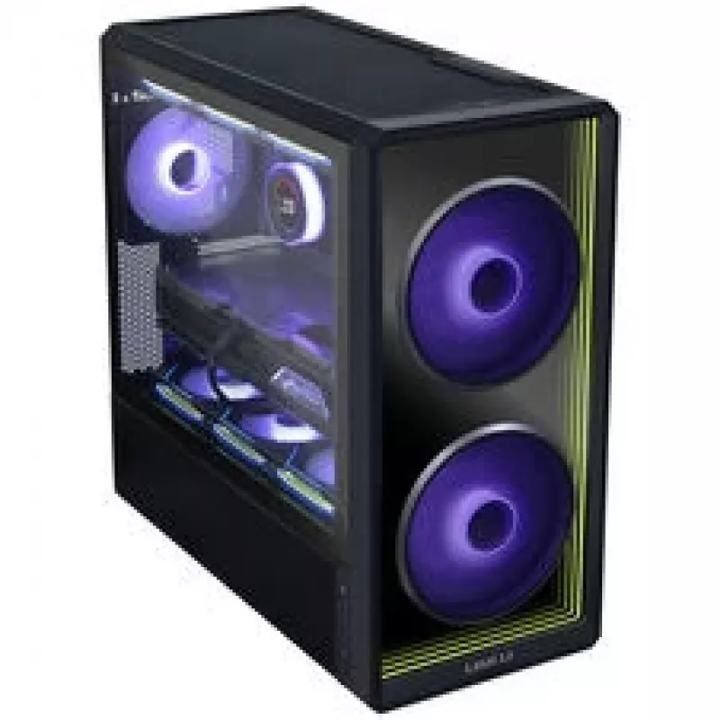 Caja de PC Lian Li LANCOOL 217 INF + 3 ventiladores UNI FAN SL-INF 120 Reverse-Blade - negro