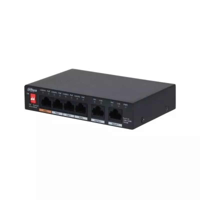 Dahua Technology PFS3006-4GT-60-V2 Gigabit Ethernet (10/100/1000) Power over Ethernet (PoE) negro