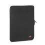 Funda antichoque RIVACASE 5221 para MacBook 13, vertical, negra, doble cremallera
