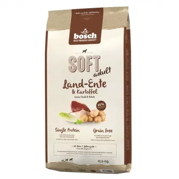 Pienso seco para perros Bosch SOFT Adult Farm pato y patata 12,5 kg — sin cereales, 22% proteína, 12,5% grasa