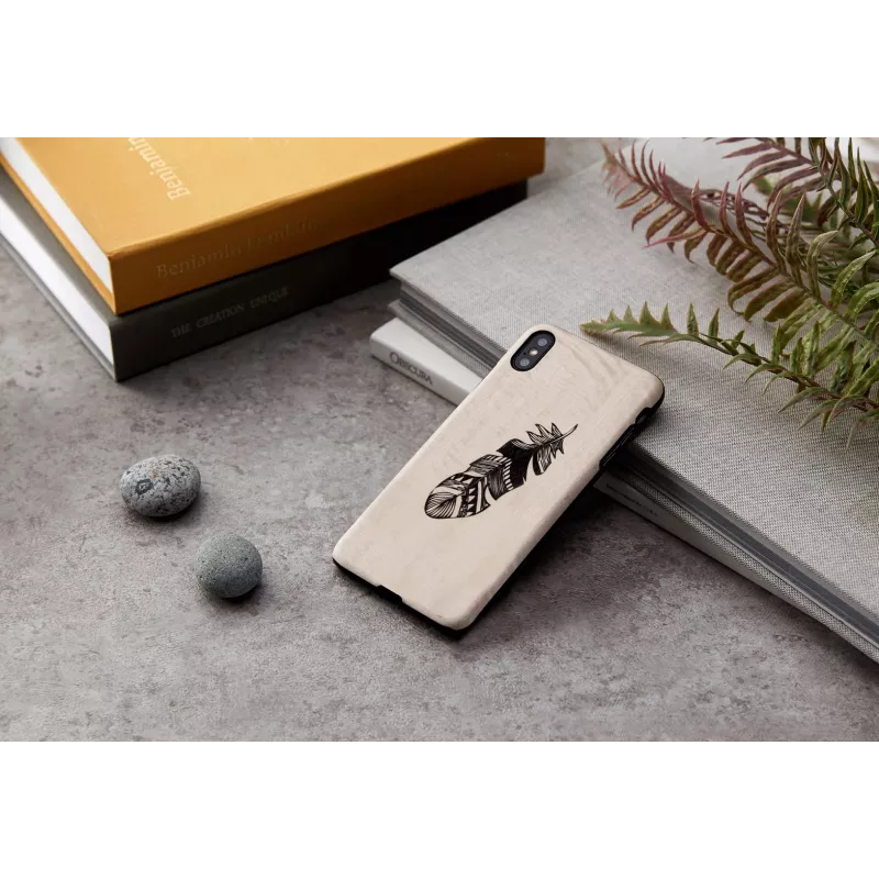 Funda para móvil man and wood para iPhone X/XS — funda protectora Indian negra