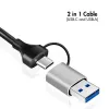 Adaptador USB-A/-C a Ethernet 2,5G, gris