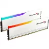 DIMM 32 GB DDR5-6000 (2x 16 GB) kit dual, memoria RAM blanca, F5-6000J3040F16GX2-RM5RW, Ripjaws M5 RGB, INTEL XMP