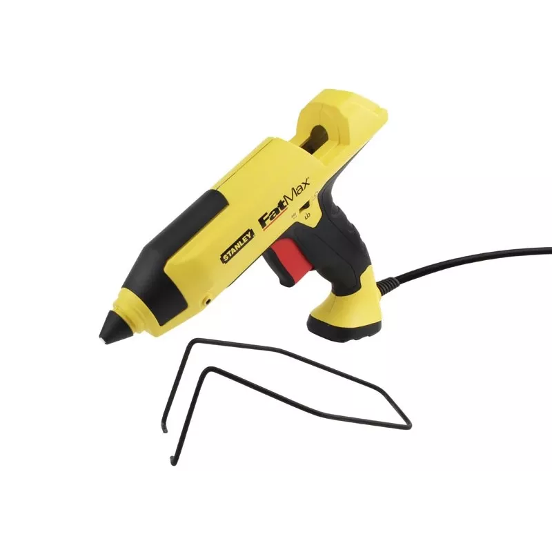 Pistola de pegamento caliente STANLEY FatMax GR 100 R 200 W, caudal 18,83 g/min, alimentación por CA, tiempo de calentamiento 1 min, negra/amarilla