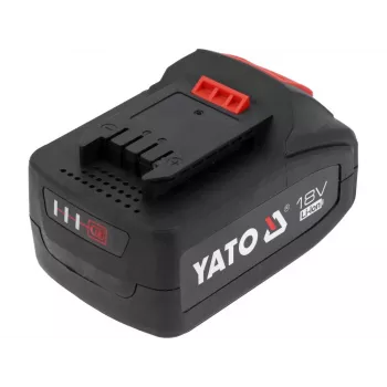 Batería para herramientas inalámbricas YATO YT-828463 — Li-Ion 18V 4Ah, rojo, indicador de carga