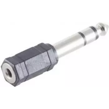Conector de cable ShiverPeaks BS57061 6,3 mm 3,5 mm negro acero inoxidable