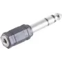 Conector de cable ShiverPeaks BS57061 6,3 mm 3,5 mm negro acero inoxidable