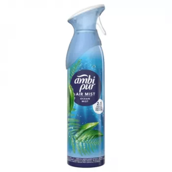 Ambientador AMBIPUR Ocean Mist 185 ml – fragancia líquida en aerosol de recarga
