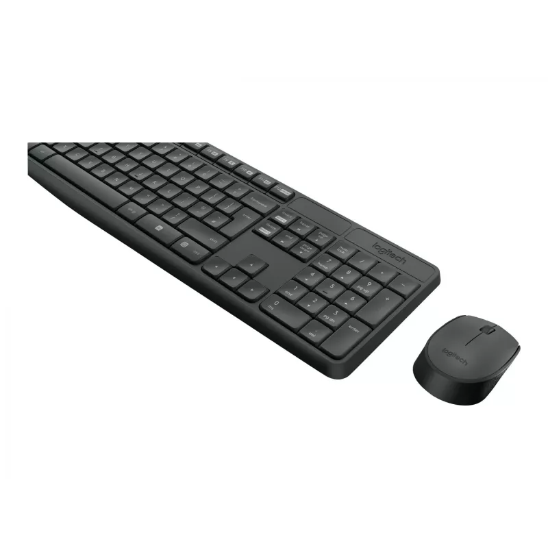 Logitech MK235 - Conjunto teclado y ratón - inalámbrico - 2,4 GHz - portugués
