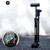 Bomba de mano para bicicleta Rockbros 42310006001 con manómetro Negra