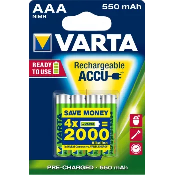 Pila recargable Varta Ready2Use HR03 AAA 4 unidades