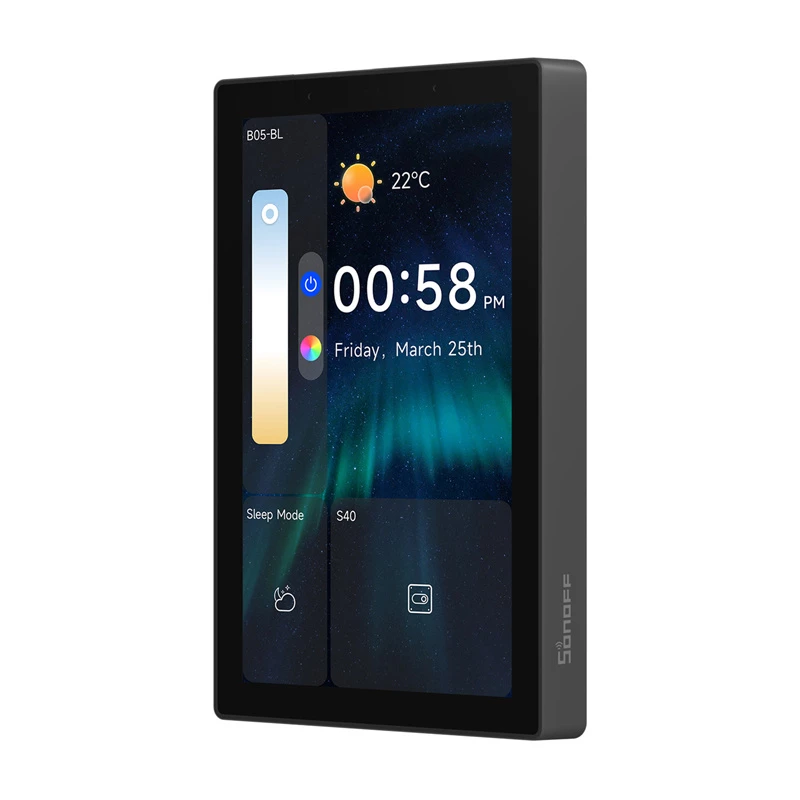 SONOFF NSPanel Pro 120 Panel de control inteligente Matter WiFi/Bluetooth/ZigBee (negro)