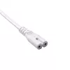 Cable de alimentación Akyga AK-RD-07A CEE 7/16 – IEC C7 (ocho), CCA, 3 m, blanco