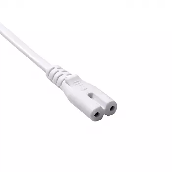 Cable de alimentación Akyga AK-RD-07A CEE 7/16 – IEC C7 (ocho), CCA, 3 m, blanco