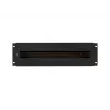 Lanberg AK-VDP103-B panel de distribución de tensión de 19 pulgadas 3U con carril DIN TS-35, negro