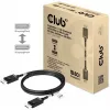 Club 3D CAC-1091 cable DisplayPort 2.1, certificado VESA DP80, bidireccional, 4K120Hz / 8K60Hz / 10K30Hz, macho/macho, 1,2 m