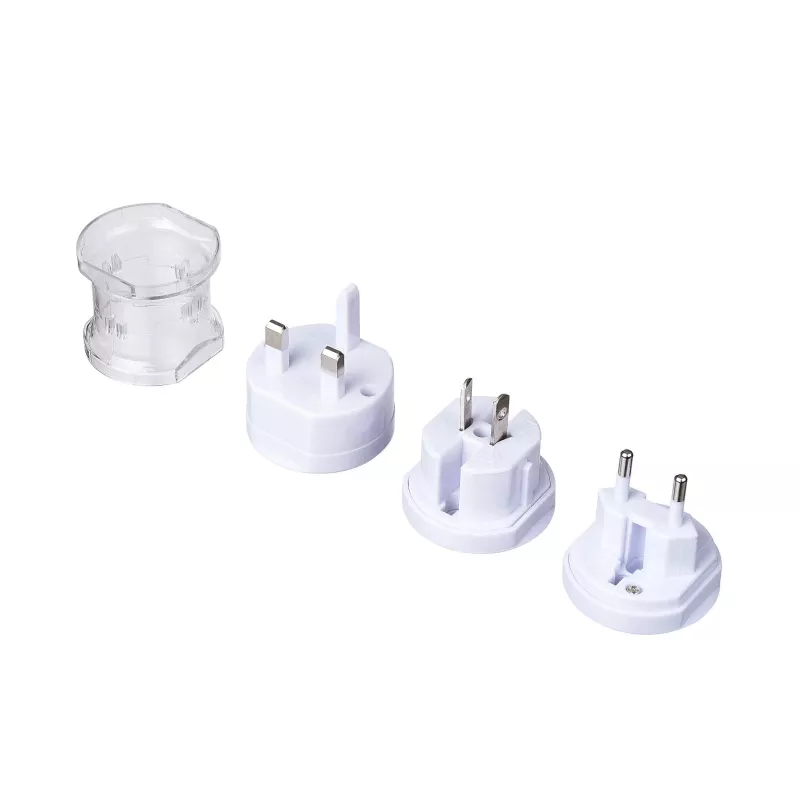 Adaptador de viaje universal Akyga AK-AD-61, mundial, 10 A, blanco