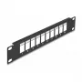 Panel ciego DeLOCK 10 pulgadas panel de parcheo Keystone 66676