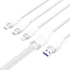 Cable USB 2.0 A a 3 en 1 6A Vention CTRWG 1,5 m blanco
