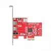Adaptador PCIe Firewire interno DeLOCK 90738 IEEE 1394 rojo