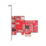 Adaptador PCIe Firewire interno DeLOCK 90738 IEEE 1394 rojo