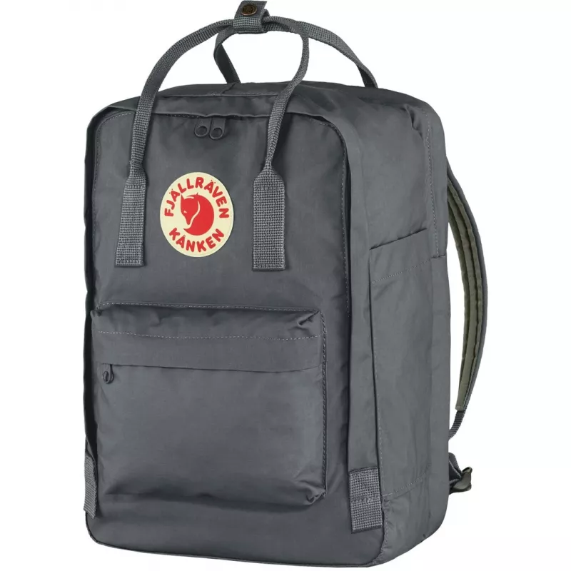 Mochila informal Fjällräven Kanken Laptop 15 pulgadas Gris — 280×160×400 mm, poliamida/PP/vinilo