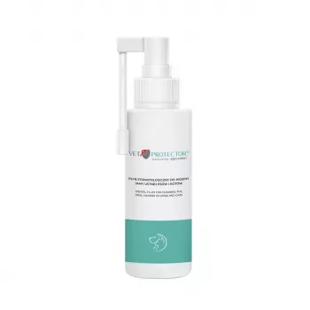 Solución de higiene bucal JM Sante Vet Protector Fresh 100 ml para perros y gatos, prevención del sarro