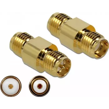 Conector de cable DeLOCK 89975 SMA RP-SMA dorado