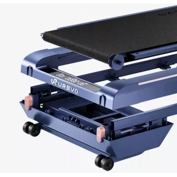 Cinta de correr UREVO CyberPad — superficie de carrera 419×1099 mm, motor 2,5 PS, velocidad 0,6–4 km/h, peso máximo de usuario 120 kg