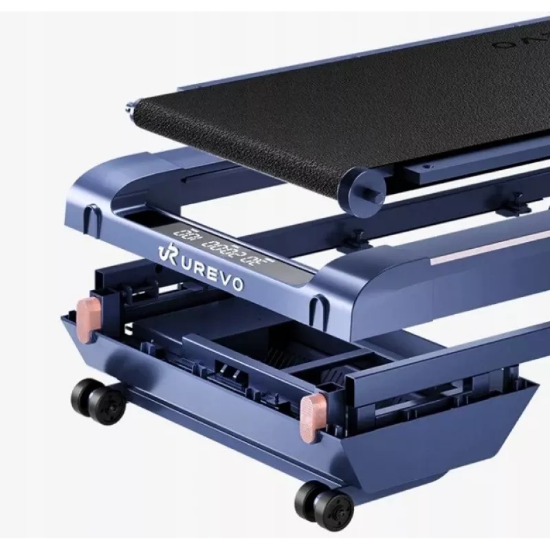 Cinta de correr UREVO CyberPad — superficie de carrera 419×1099 mm, motor 2,5 PS, velocidad 0,6–4 km/h, peso máximo de usuario 120 kg