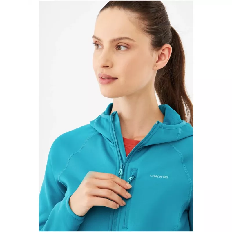 Sudadera con capucha Viking Jukon Midlayer Polartec Lady, sudadera con capucha midlayer para mujer, tejido Polartec, modelo 730/23/0900/70/M