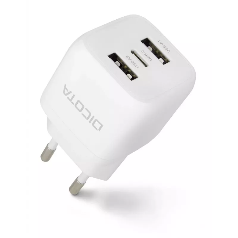 DICOTA D32069 Cargador para dispositivos móviles Portátil, Smartphone Blanco AC Carga rápida Interior