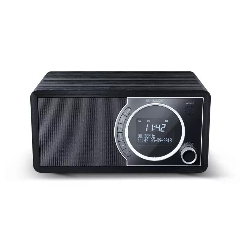 Radio digital Sharp DR-450 – negro, personal, digital, DAB, DAB+, FM, 87,5 – 108 MHz, 174,928 – 239,2 MHz, 3 W