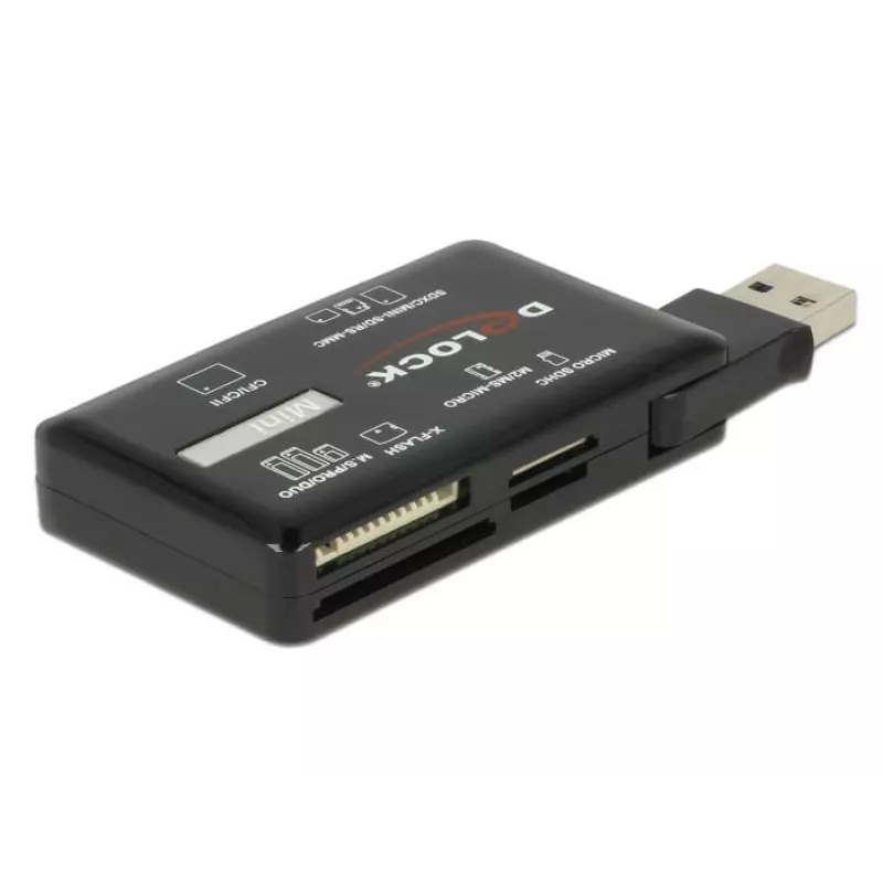 Lector de tarjetas SuperSpeed USB DeLOCK CF SD Micro SD MS M2 xD 5 Gbps